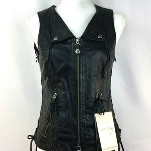 Harley Davidson Fringe BRIGID Leather Vest